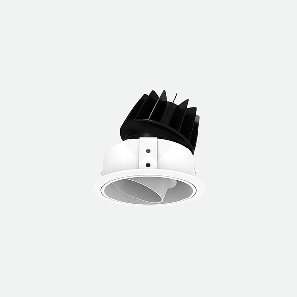 snoot recessed led downlight luminaire